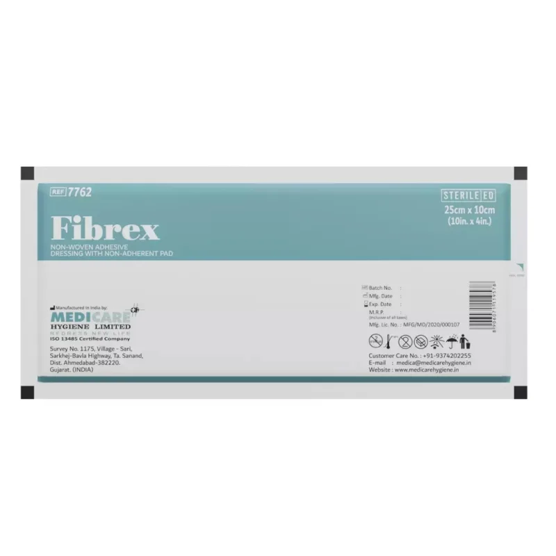 Medicare	Fibrex (25cmX10cm) Non-Woven Adhesive Dressing With Non Adherent Pad