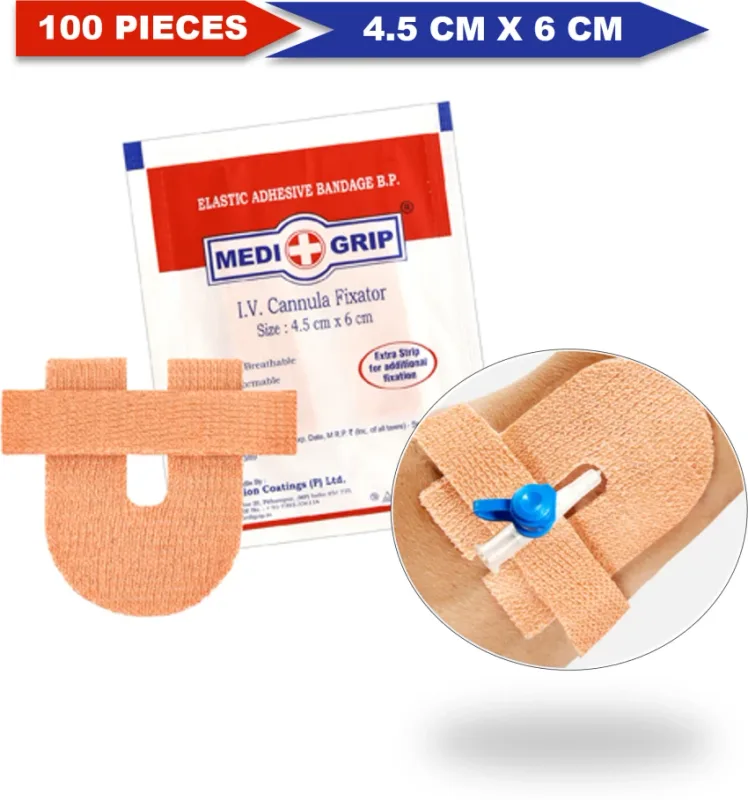 Medigrip IV Cannula Fixator 4.5cm x 6cm (Box of 100)
