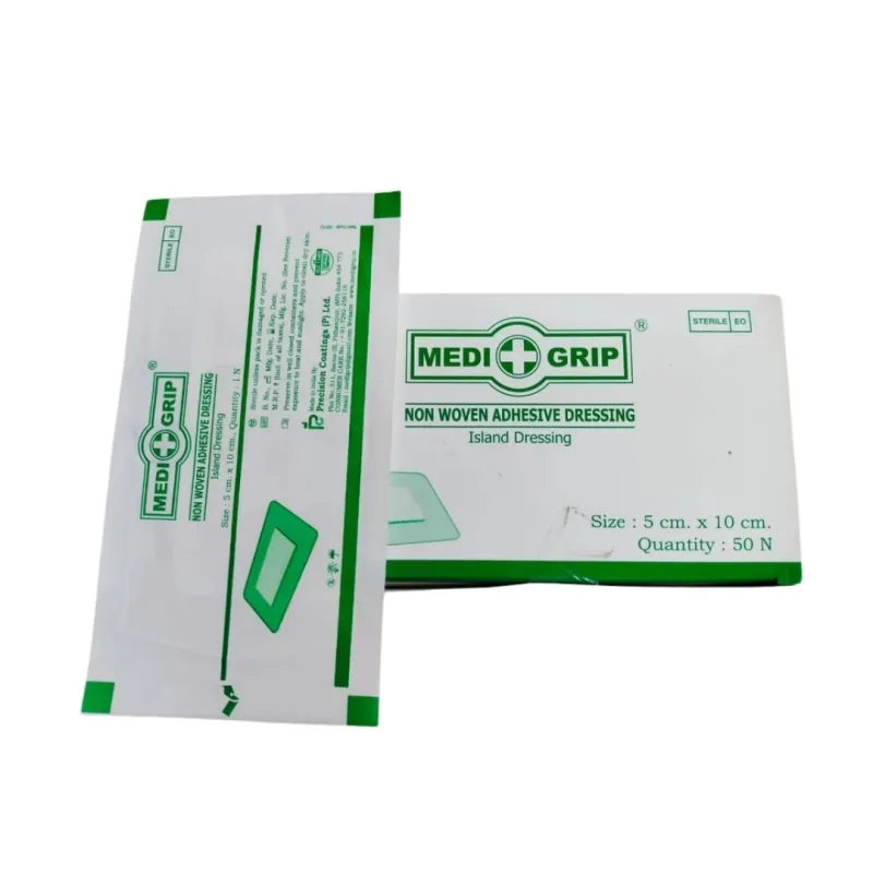 Medigrip Non-woven Adhesive Island Dressing 5CM x 10CM