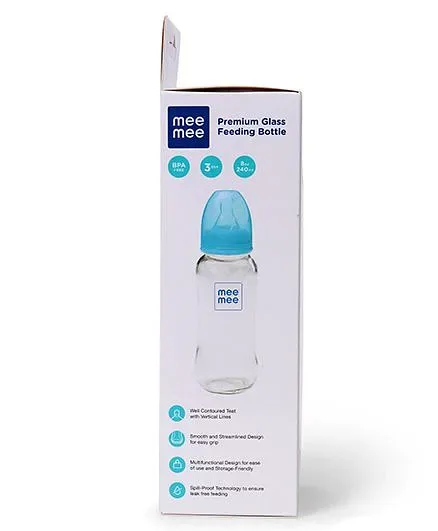 Mee Mee Premium Glass Feeding Bottle 240ml