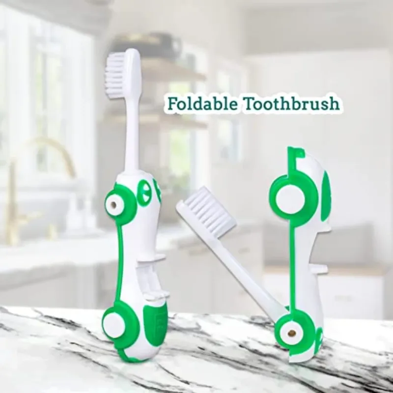 Mee Mee Foldable Infant To Toddler Toothbrush Travel Friendly Baby Car Toothbrush