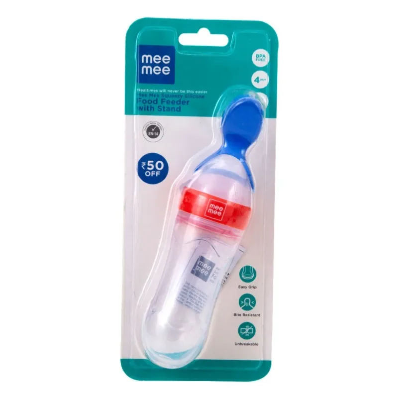 Mee Mee Squeezy Silicone Food Feeder With Stand