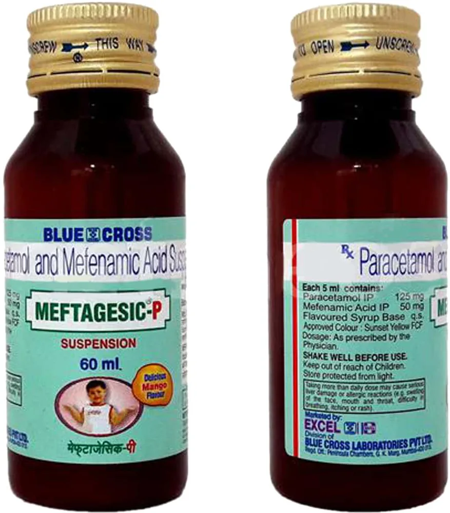 Meftagesic P Mango Flavour Bottle Of 60ml Suspension