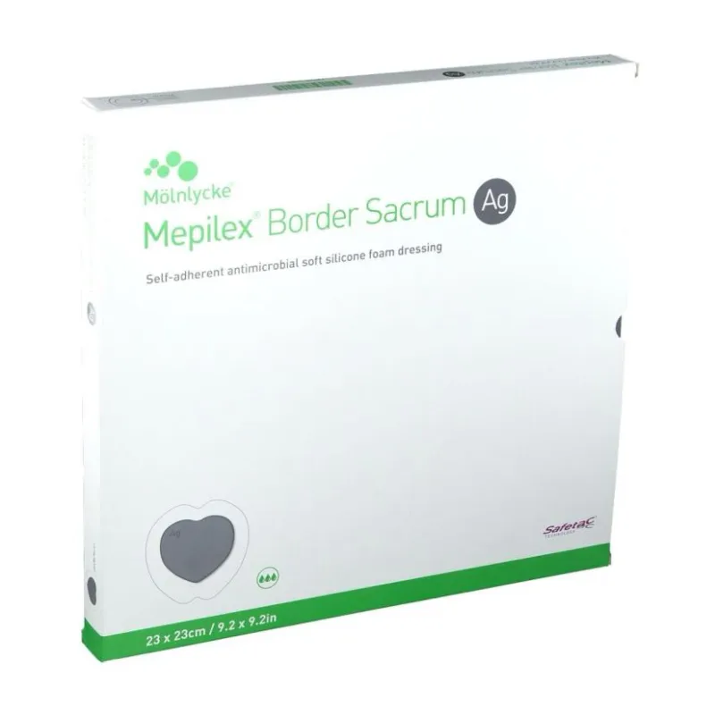 Mepilex Border Sacrum Ag  (23cm x 23cm)