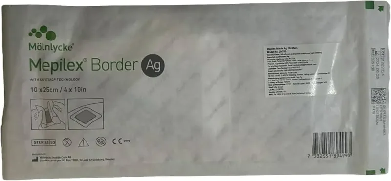 Mepilex Border Ag Dressing (10cm x 25cm)