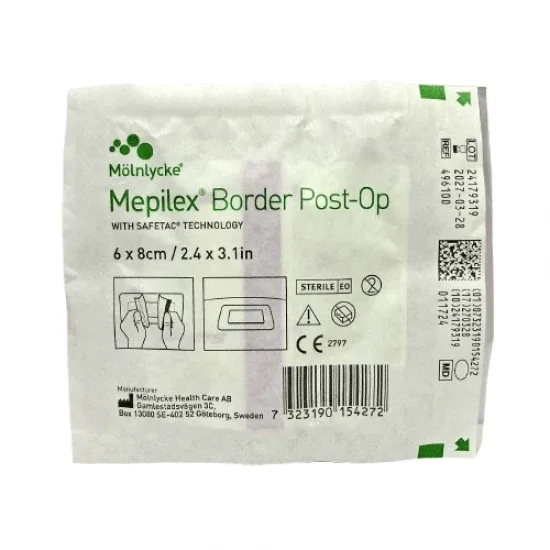 Mepilex Border Post-Op (6cm x 8cm) (496100)