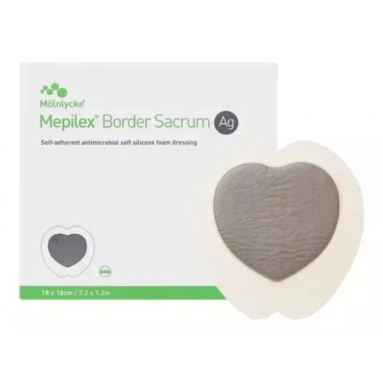 Mepilex Border Sacrum Ag Dressing (18cm x 18cm) (382000)