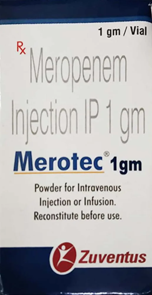 Merotec 1gm Dry Vial Of 1 Powder For Injection