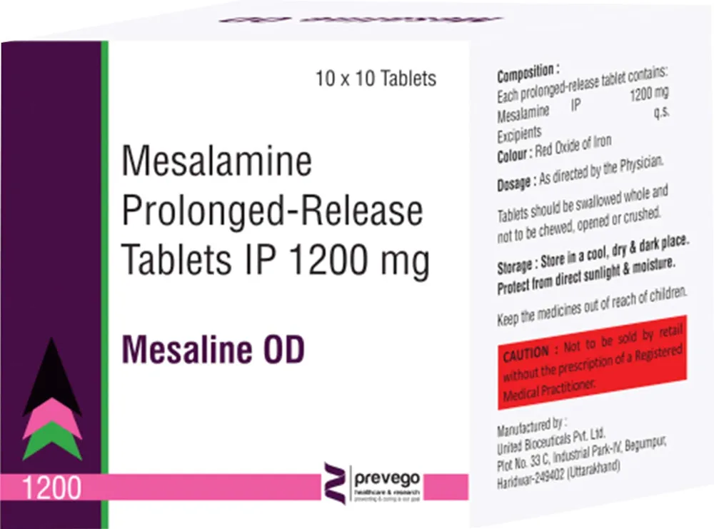 Mesaline Od 1200mg Strip Of 10 Tablets