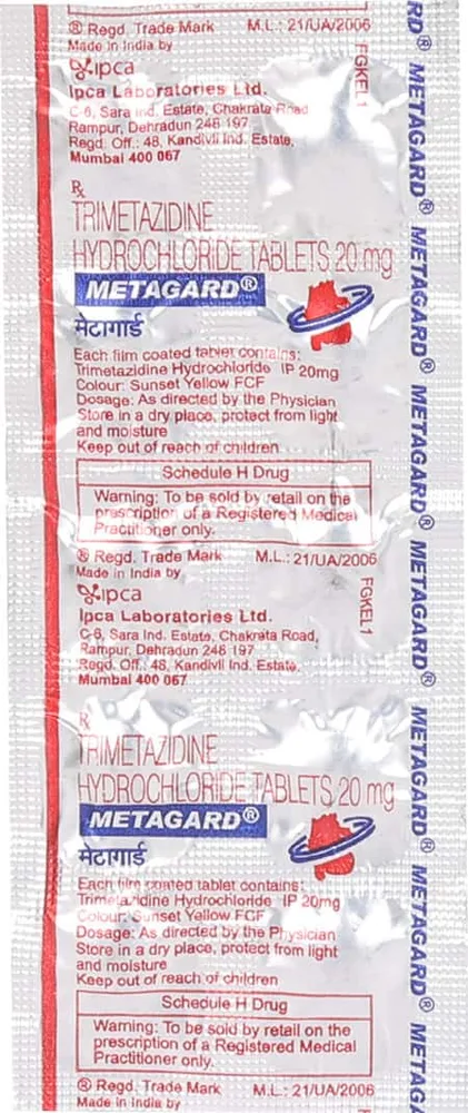 Metagard 20mg Strip Of 10 Tablets