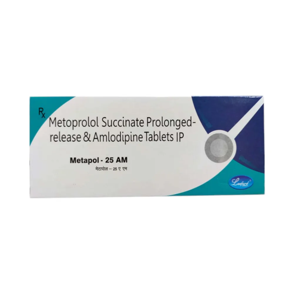 Metapol Am 25mg Strip Of 10 Tablets