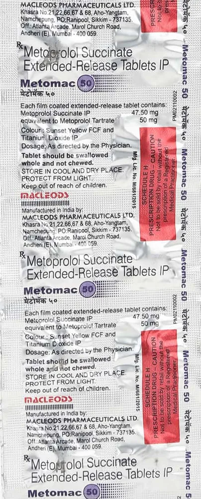Metomac 50mg Strip Of 10 Tablets