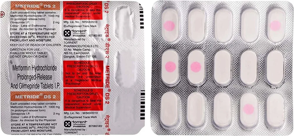 Metride Ds 2mg Strip Of 15 Tablets