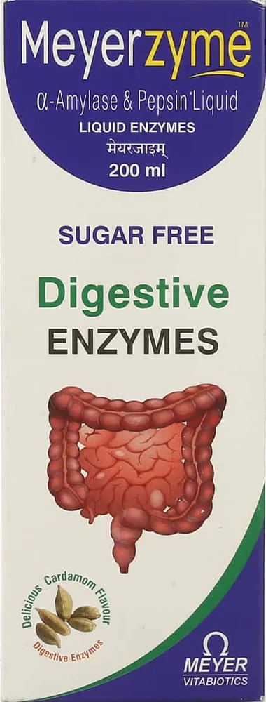 Meyerzyme Delicious Cardamom Flavour Sugar Free Bottle Of 200ml Oral Liquid