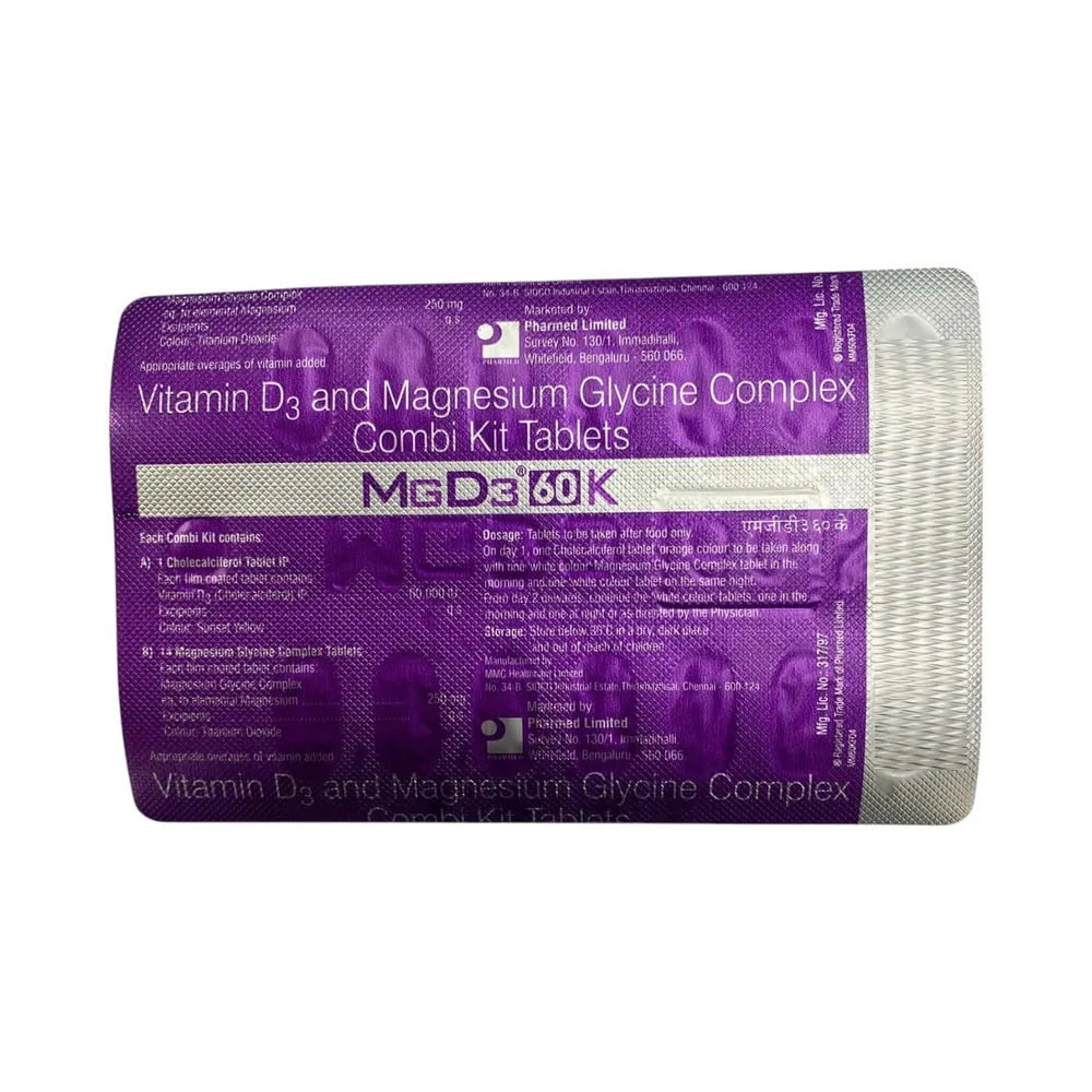 Mgd3 60k Strip Of 15 Tablet Combikit