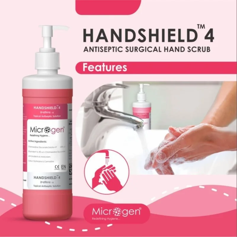 Microgen handshield -4-  Surgical Hand Scrub 4% | 500ml