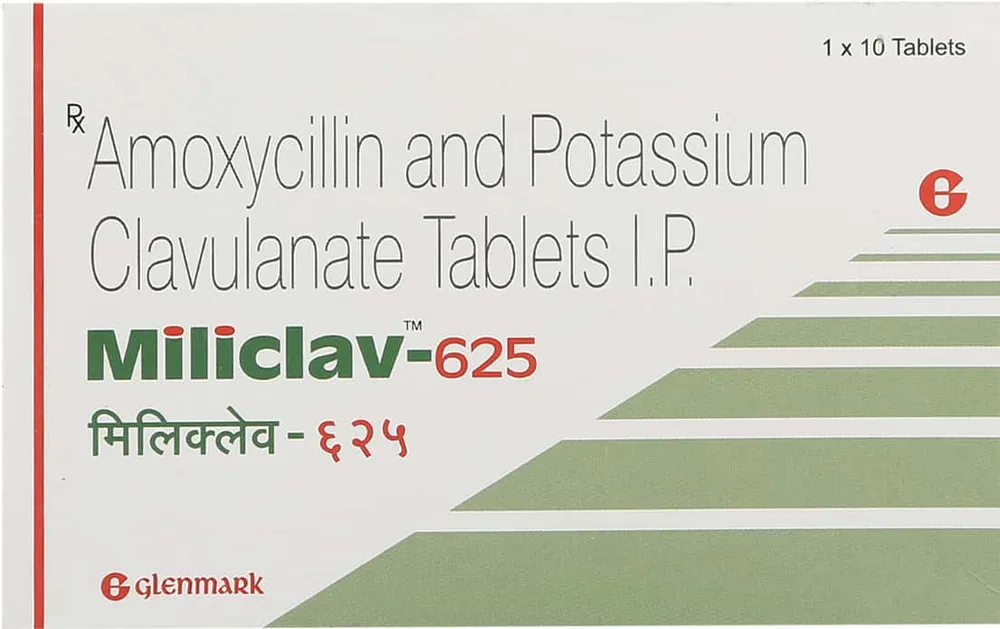Miliclav 625mg Strip Of 10 Tablets