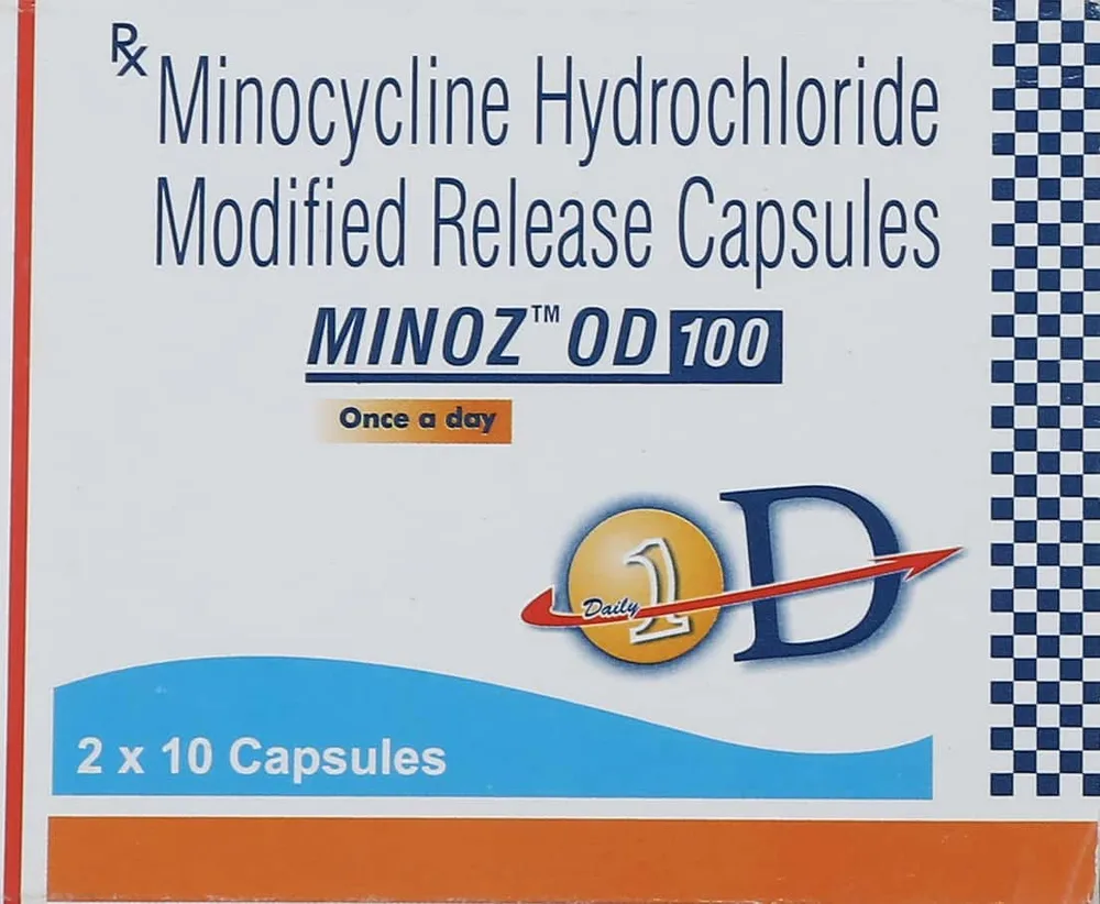 Minoz Od 100mg Strip Of 10 Capsules