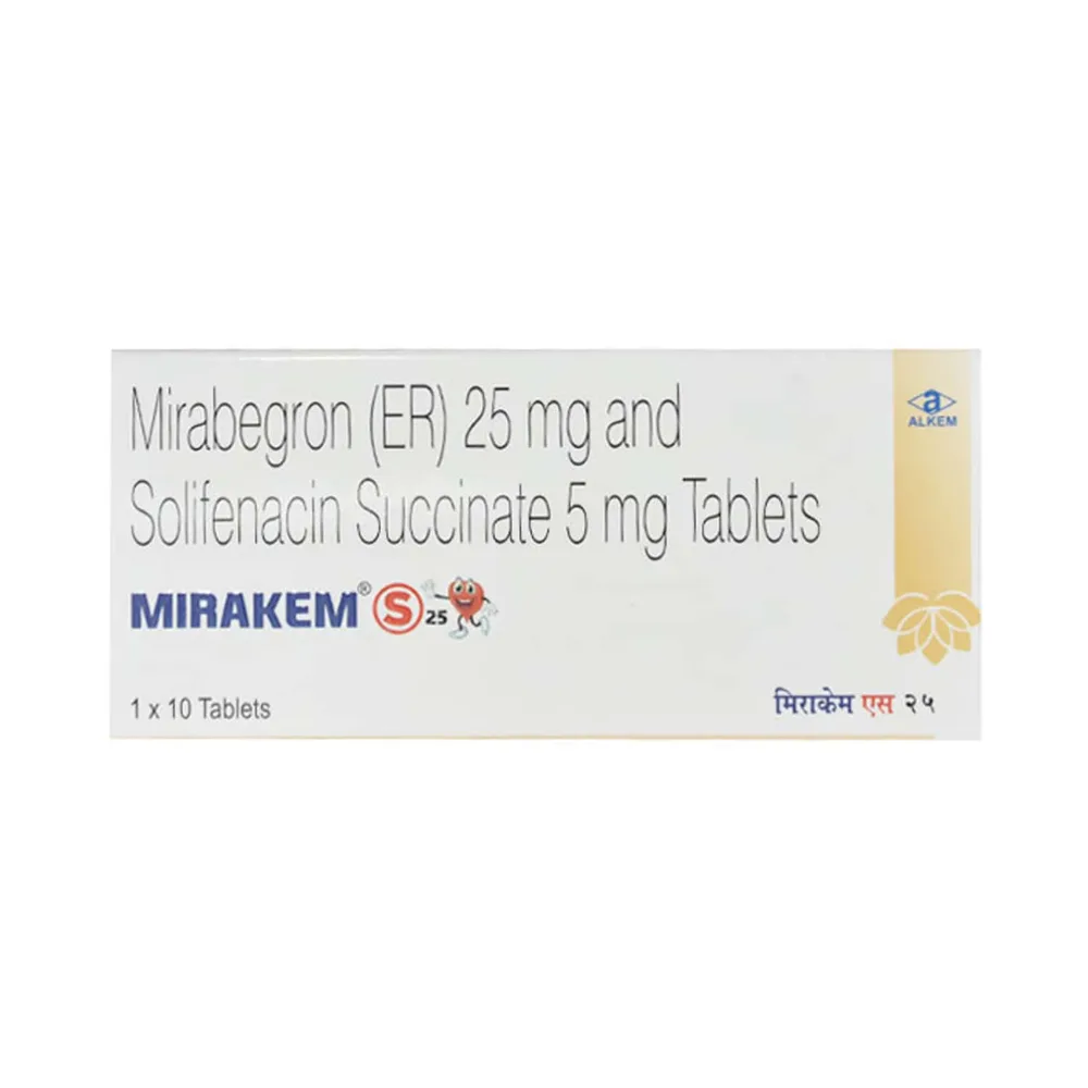 Mirakem S 25mg Strip Of 10 Tablets