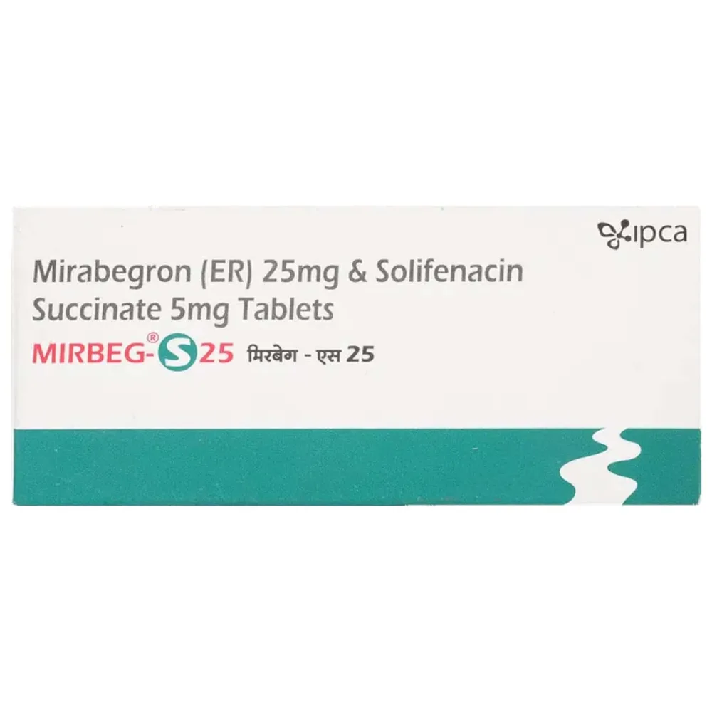 Mirbeg S 25mg Strip Of 10 Tablets
