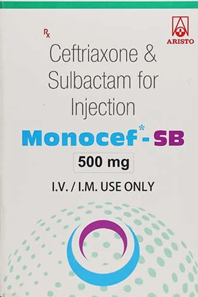 Monocef Sb 500/250mg Dry Vial Of 1 Powder For Injection