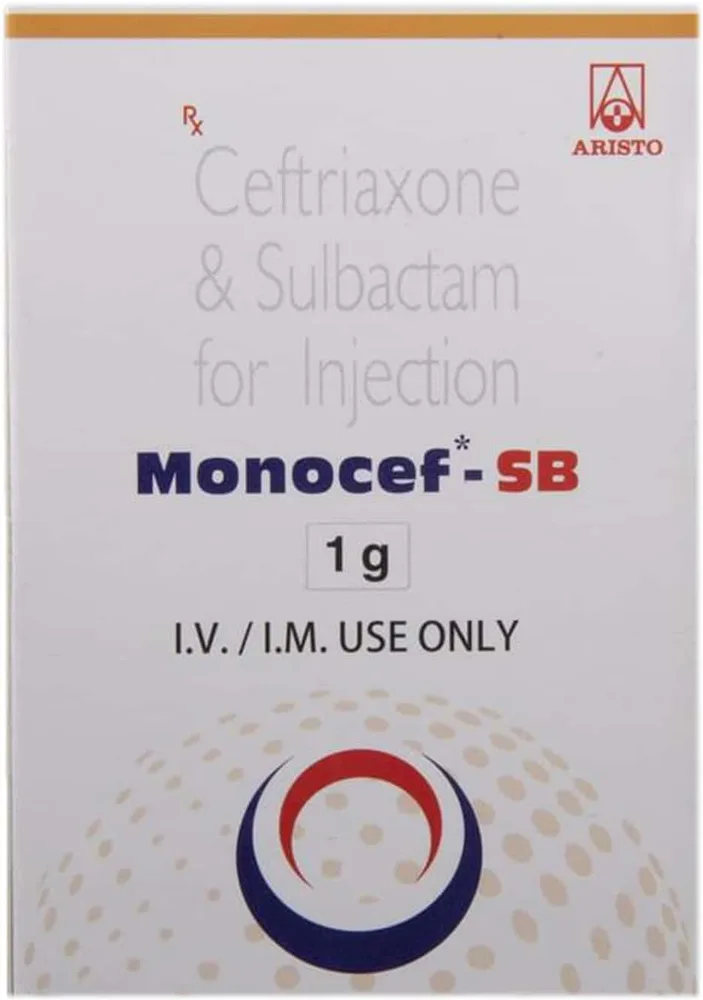 Monocef Sb 1.5gm Dry Vial Of 1 Powder For Injection