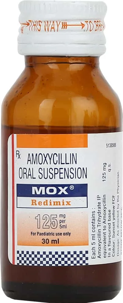 Mox 125mg Redimix Bottle Of 30ml Suspension