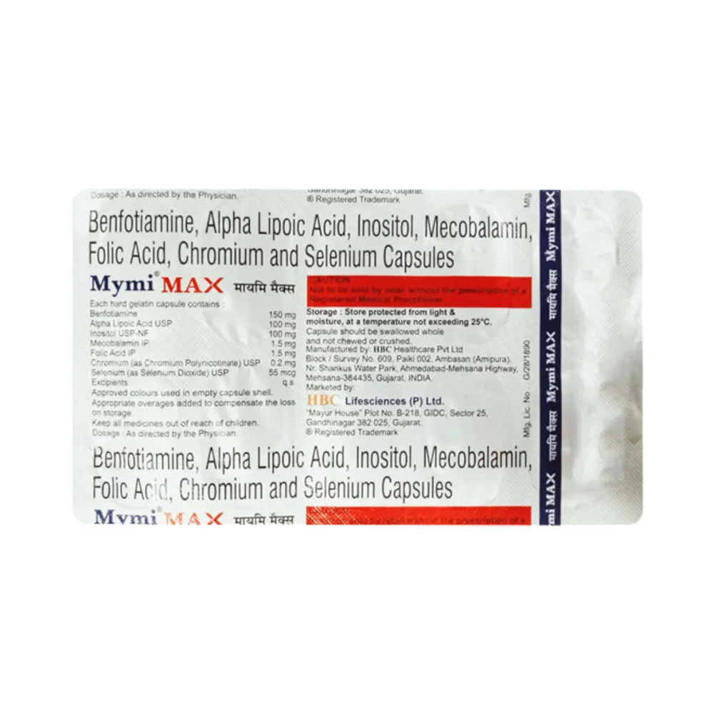 Mymi Max Strip Of 10 Capsules