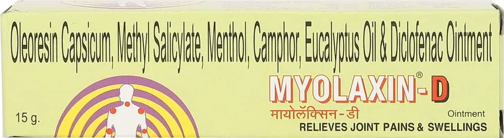 Myolaxin D Tube Of 15gm Ointment