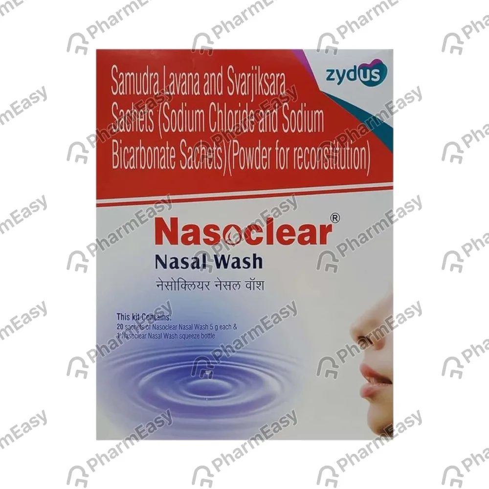 Nasoclear 5gm Sachet Of 20 Nasal Wash Kit