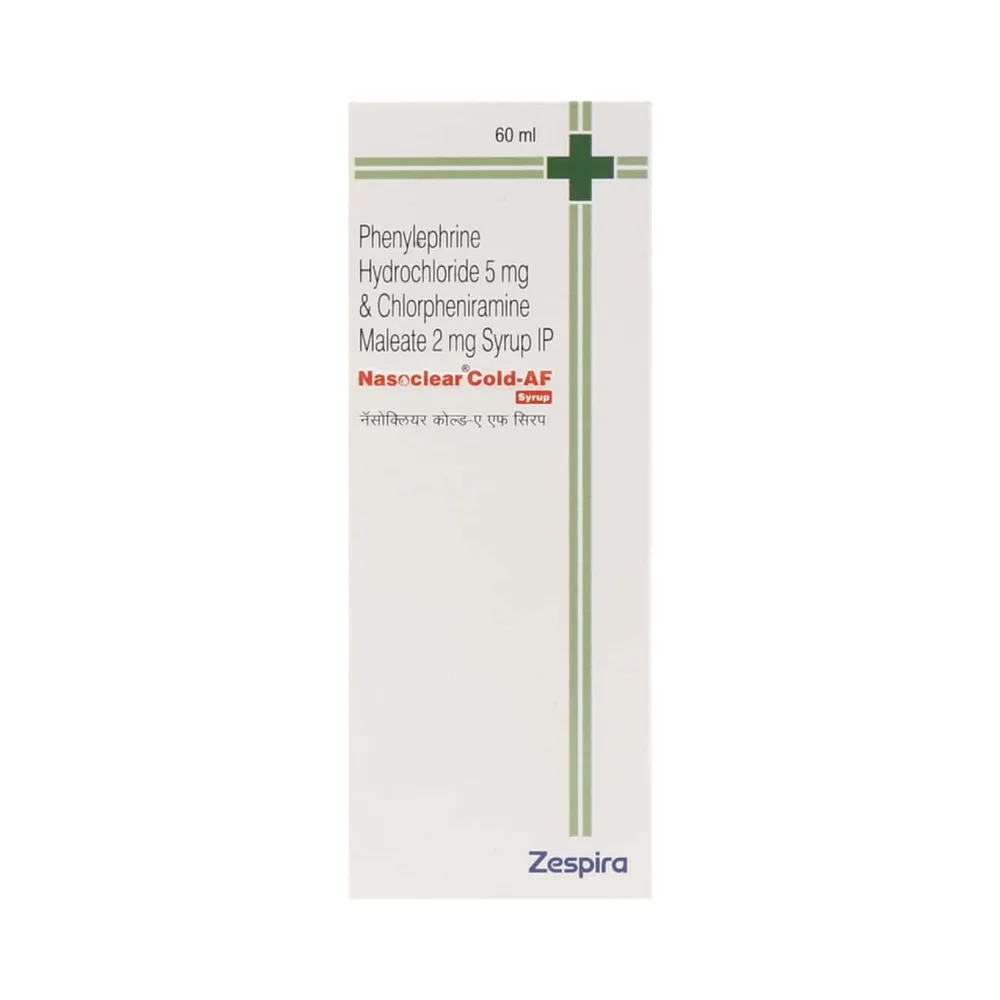 Nasoclear Cold Af Bottle Of 60ml Syrup