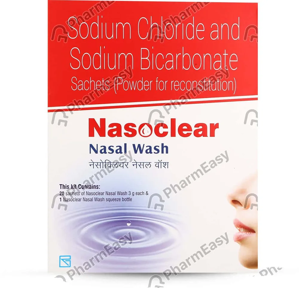 Nasoclear 3gm Sachet Of 20 Nasal Wash Kit