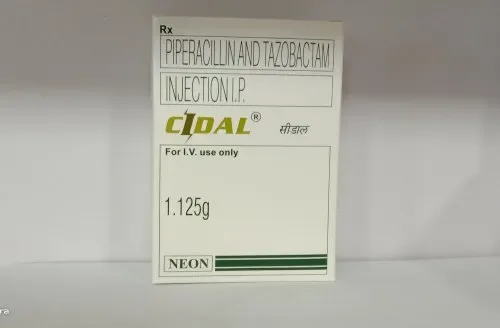 CIDAL 1.125GM IV -Piperacillin (1000mg) + Tazobactum (125mg)