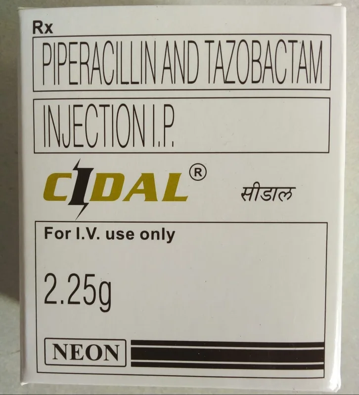 CIDAL 2.25 Mg IV - Piperacillin (2000mg) + Tazobactum (250mg)