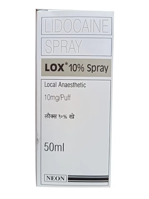 LOX 10% Spray  -;Lidocaine (100mg/ml)