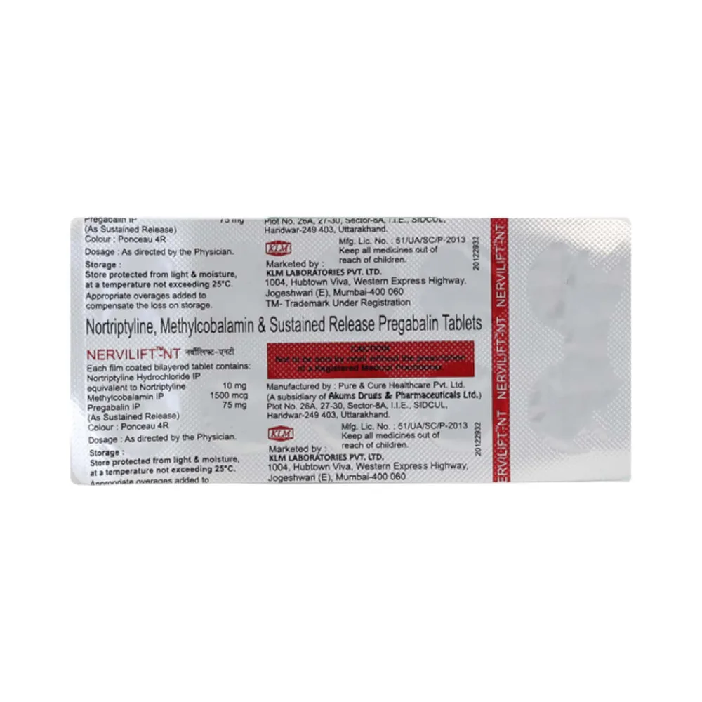 Nervilift Nt Strip Of 10 Tablets