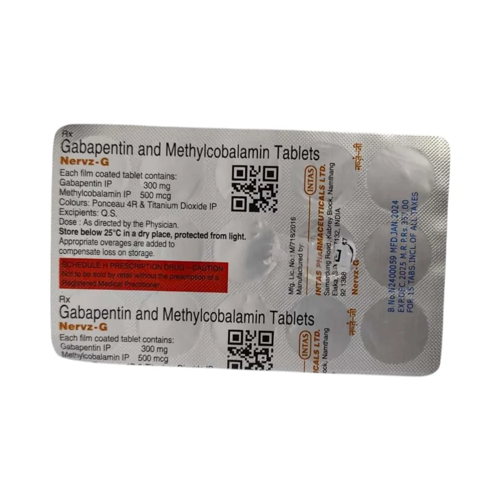 Nervz G Strip Of 15 Tablets
