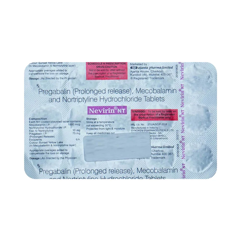 Nevirin Nt Strip Of 15 Tablets