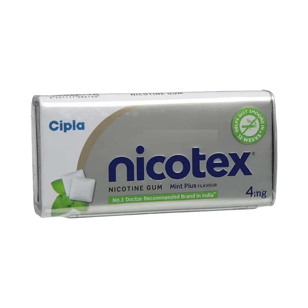 Nicotex 4mg Strip Of 10 Chewing Gum