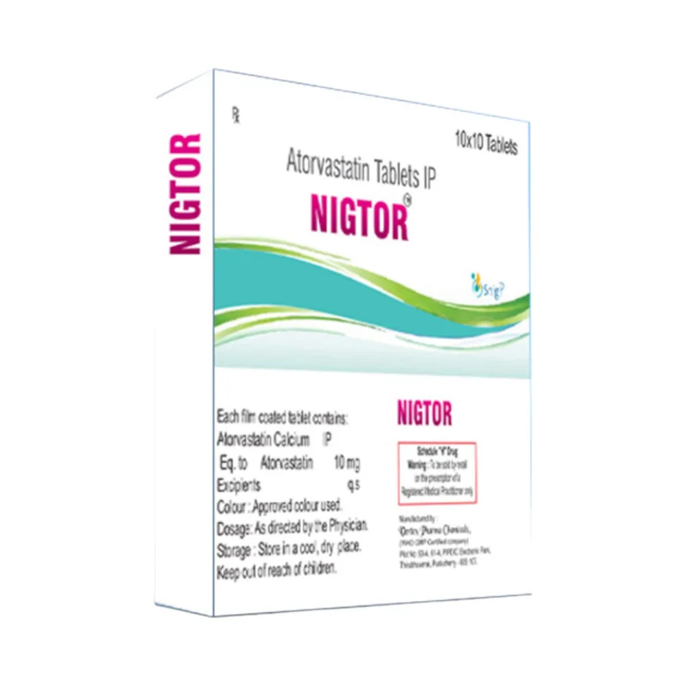 Nigtor 10mg Strip Of 10 Tablets