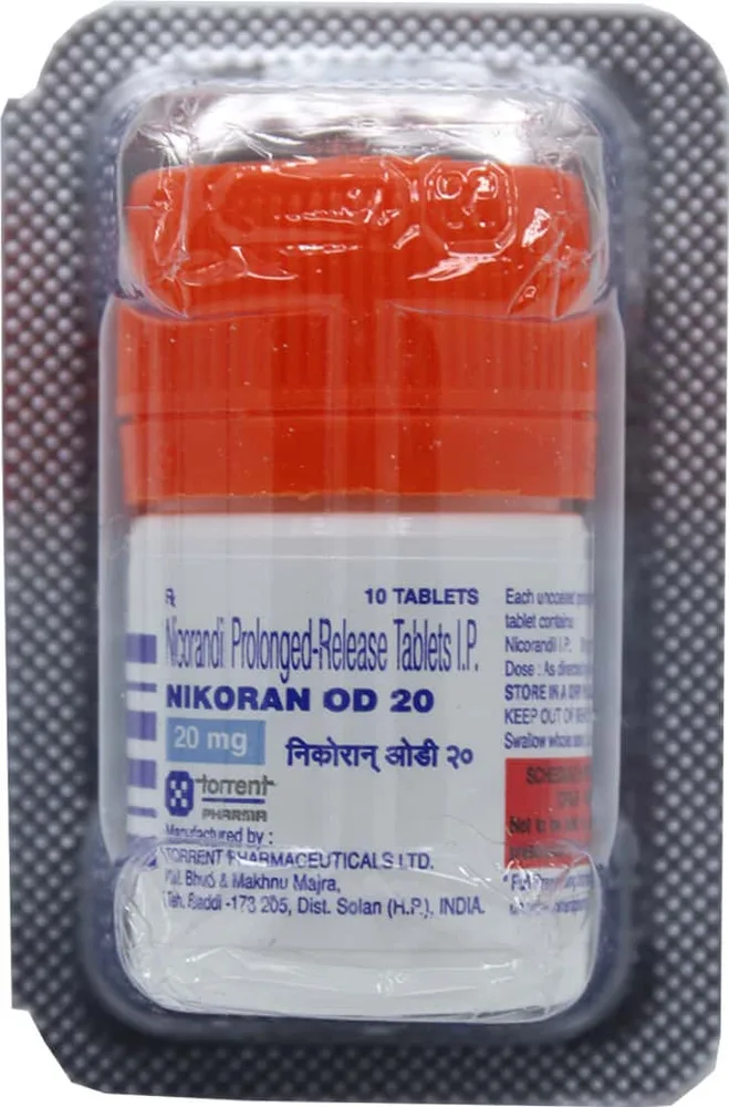 Nikoran Od 20mg Bottle Of 10 Tablets