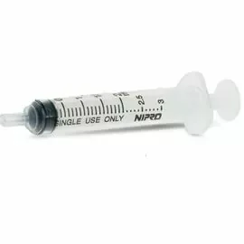 Nipro Syringe With Needle 2.5ml 27G*1.5 inch - 100 Units Pack
