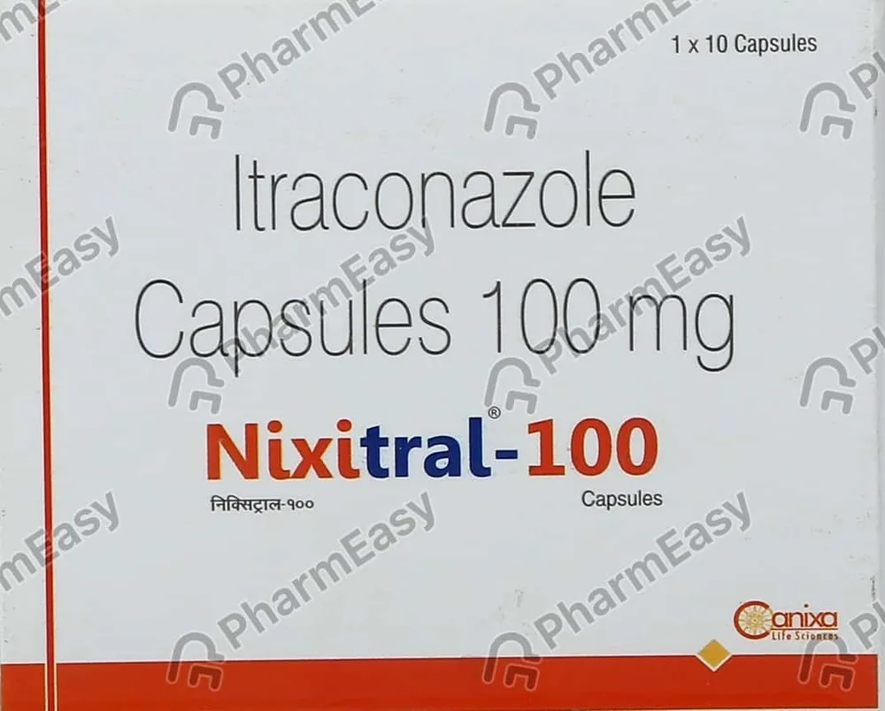 Nixitral 100mg Strip Of 10 Capsules