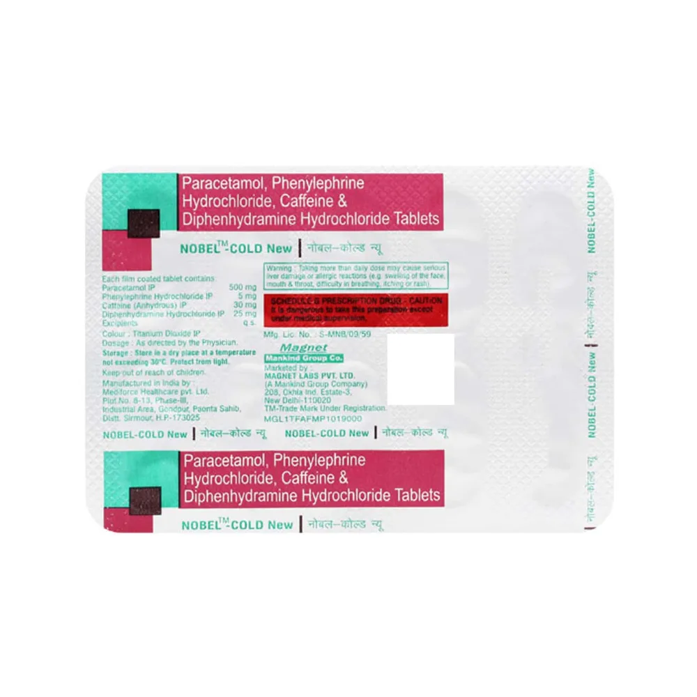 Nobel Cold New Strip Of 10 Tablets