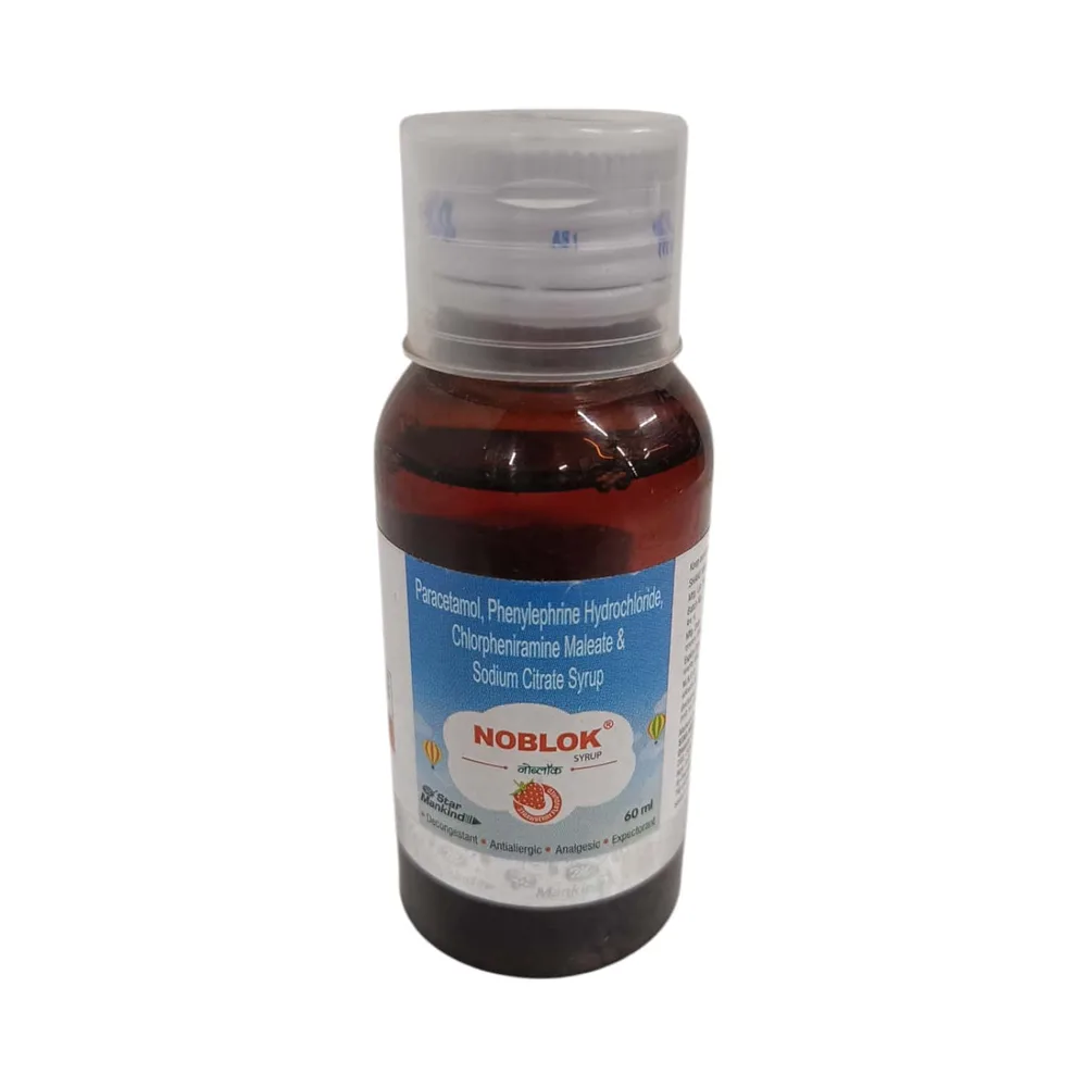 Noblok Strawberry Flavour Bottle Of 60ml Syrup