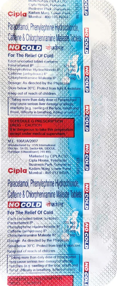 Nocold Strip Of 10 Tablets