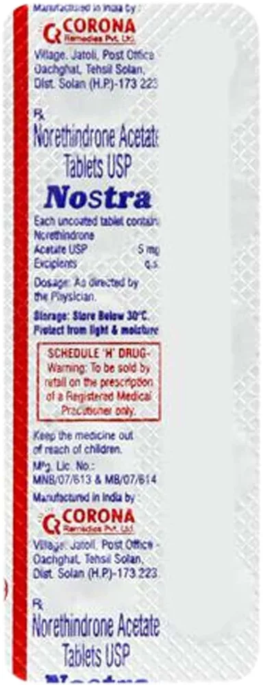 Nostra 5mg Strip Of 10 Tablets
