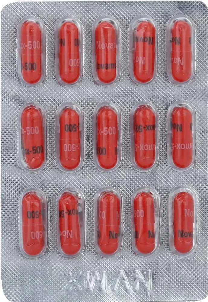 Novamox 500mg Strip Of 15 Capsules