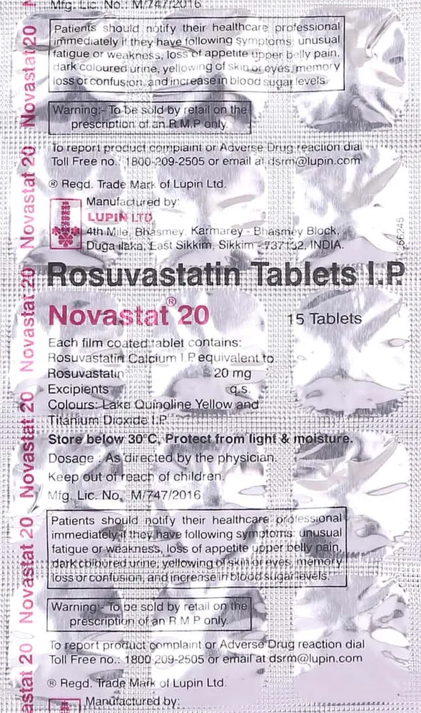 Novastat 20 Tablet
