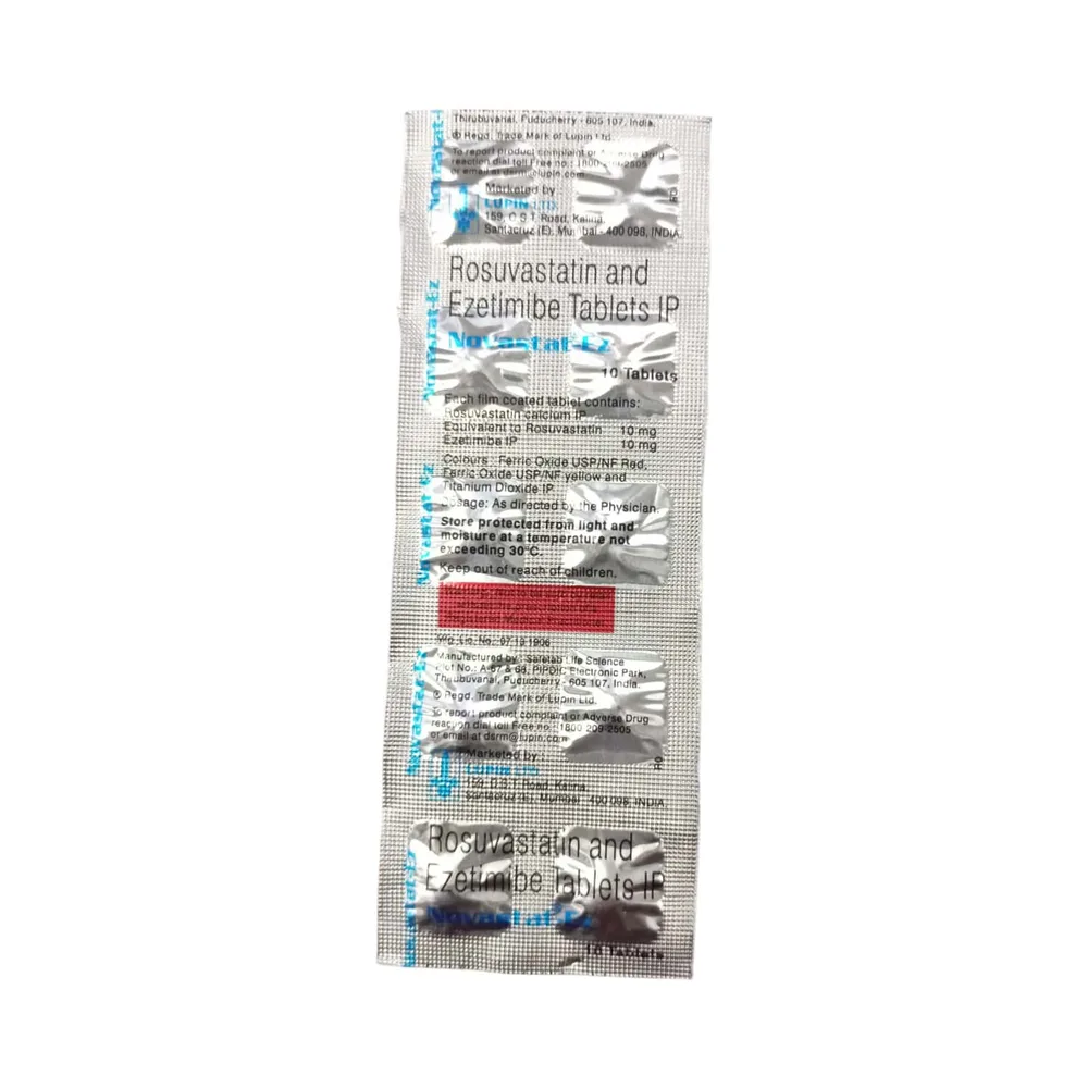 Novastat Ez 10mg Strip Of 10 Tablets